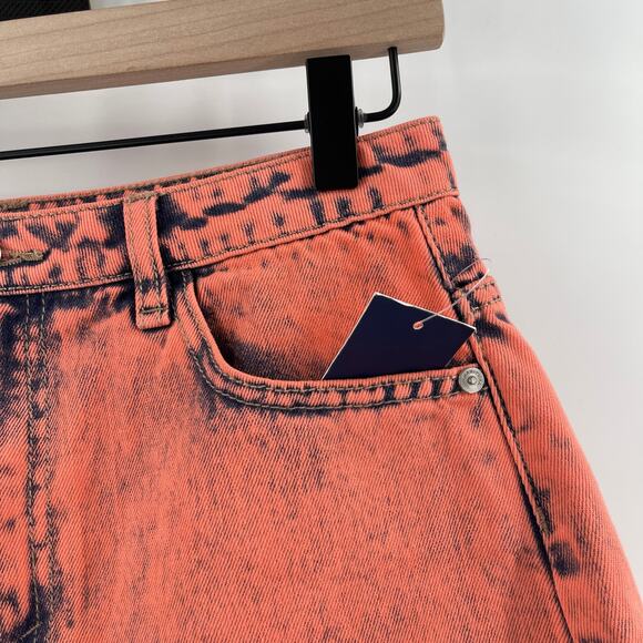 HABITUAL KID Jean Shorts Size 16 Girls Denim Coral Retro High Rise Ritual NWT - Picture 4 of 16